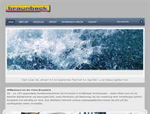 Tablet Screenshot of firma-braunbeck.de